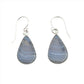 Teardrop Blue Lace Agate Earrings