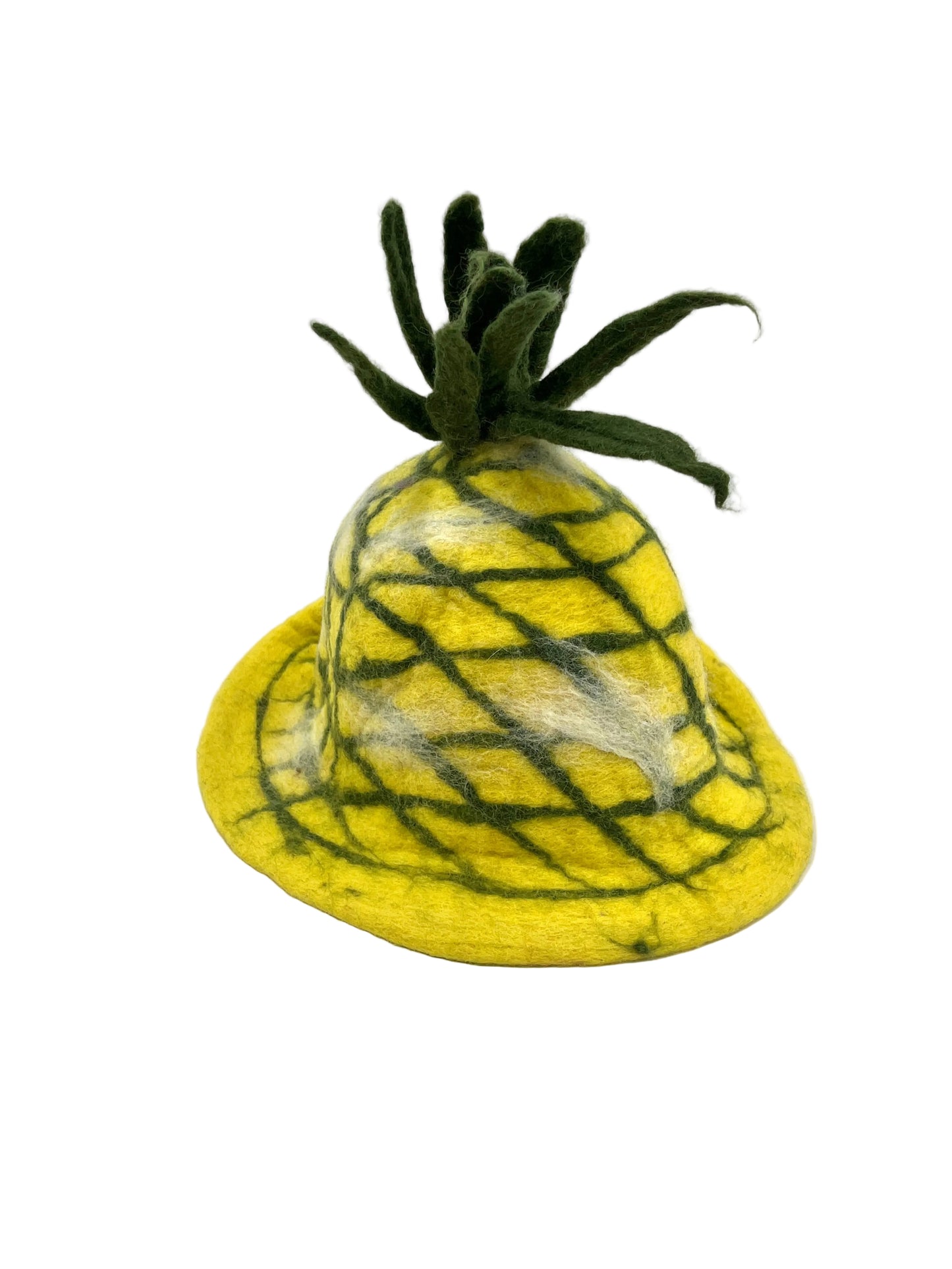 Hand felted Pineapple Wool Hats