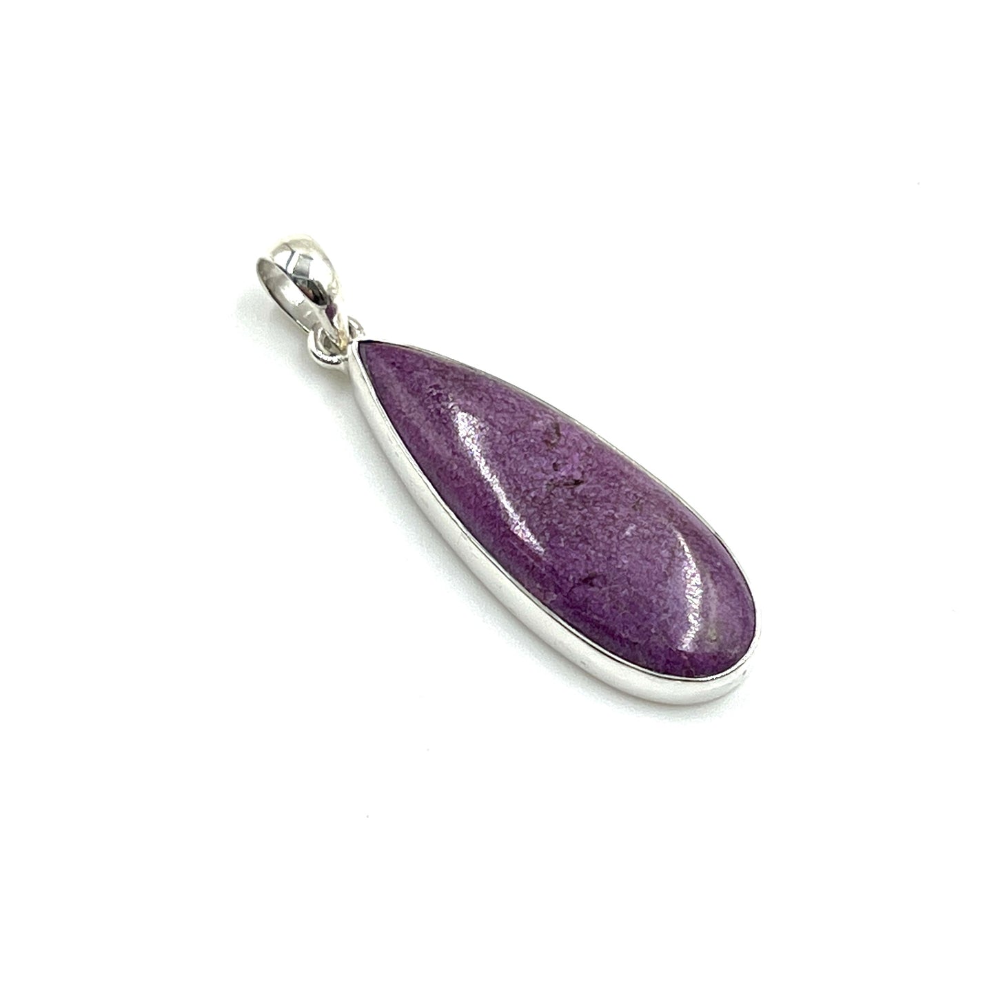 Sterling Silver Purpurite Freeform Pendants