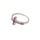 Sterling Silver Shell Cross Ring