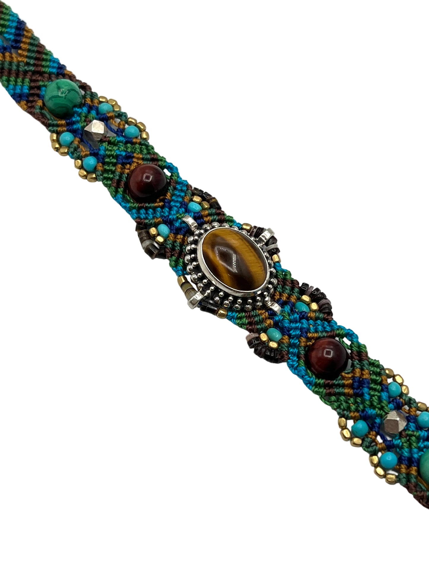 Macrame Tigers Eye Bracelet