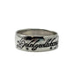 Sterling Silver Lord of the Rings Wide Band Ring