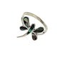 Sterling Silver Abalone Shell Dragonfly Ring