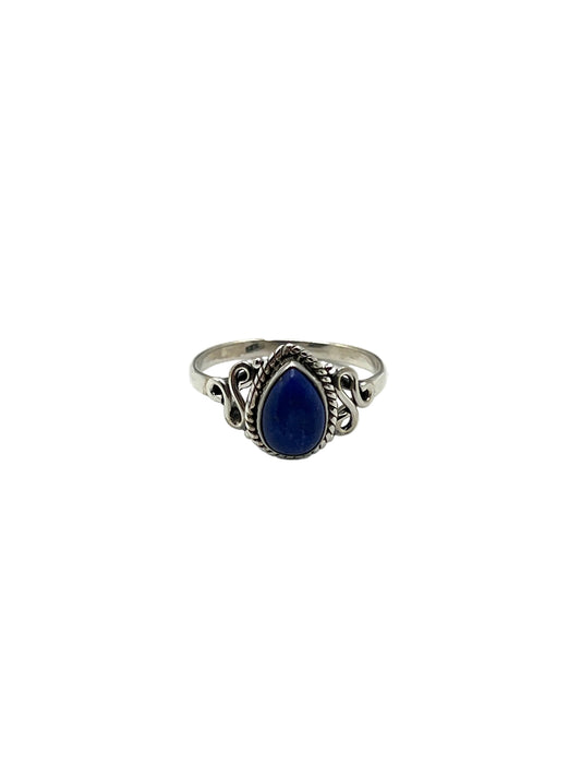 Teardrop Lapis Lazuli Ring
