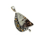 Silver Astrophyllite & Gemstone Pendants