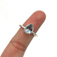 Teardrop Blue Topaz Ring