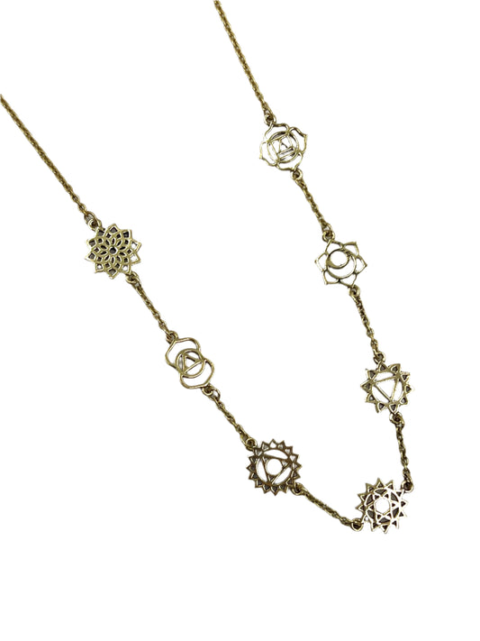 Chakra Brass Necklace