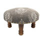 Block Print Foot Stool | Round
