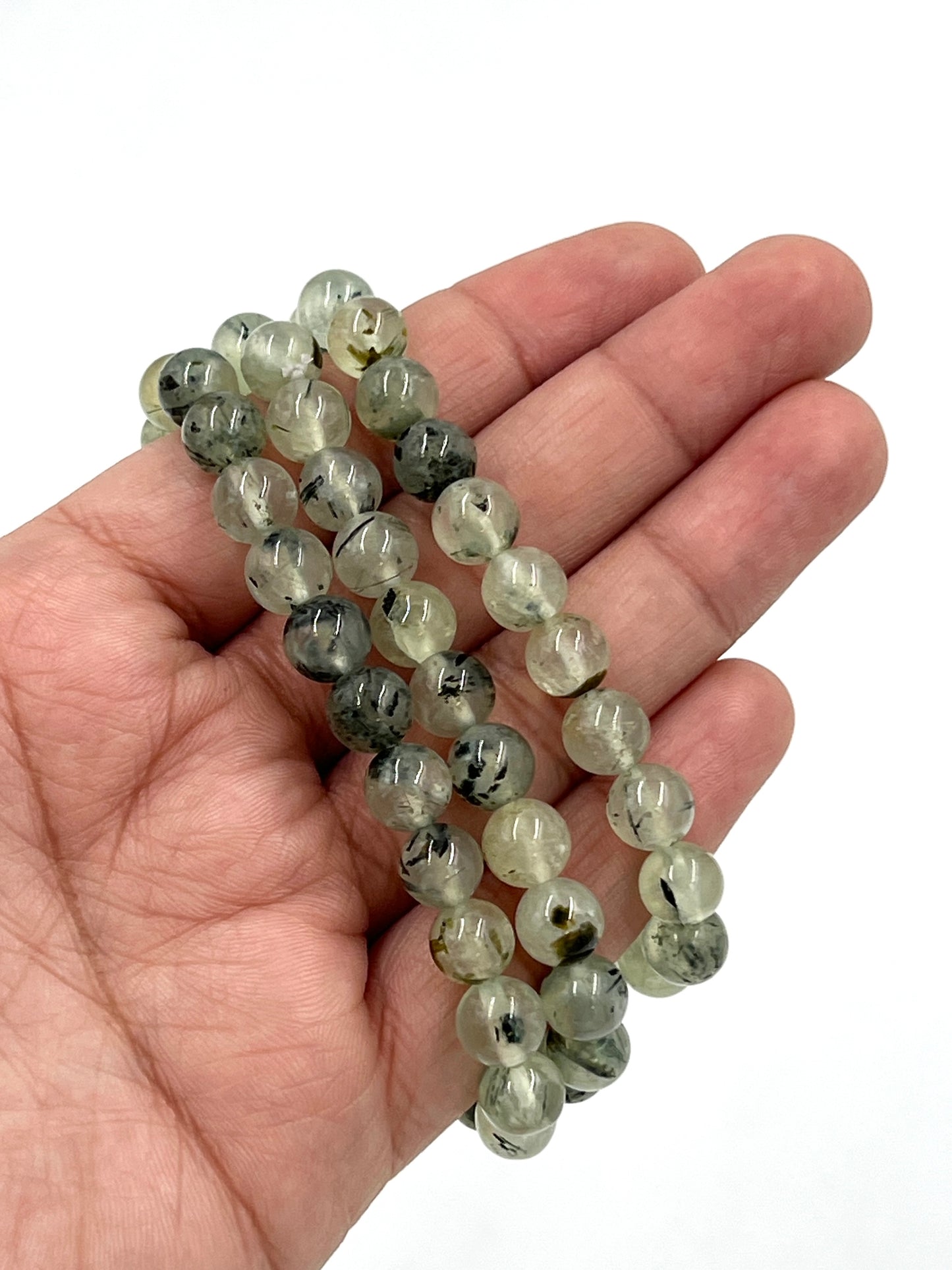 Prehnite & Epidote Stretchy Bracelets