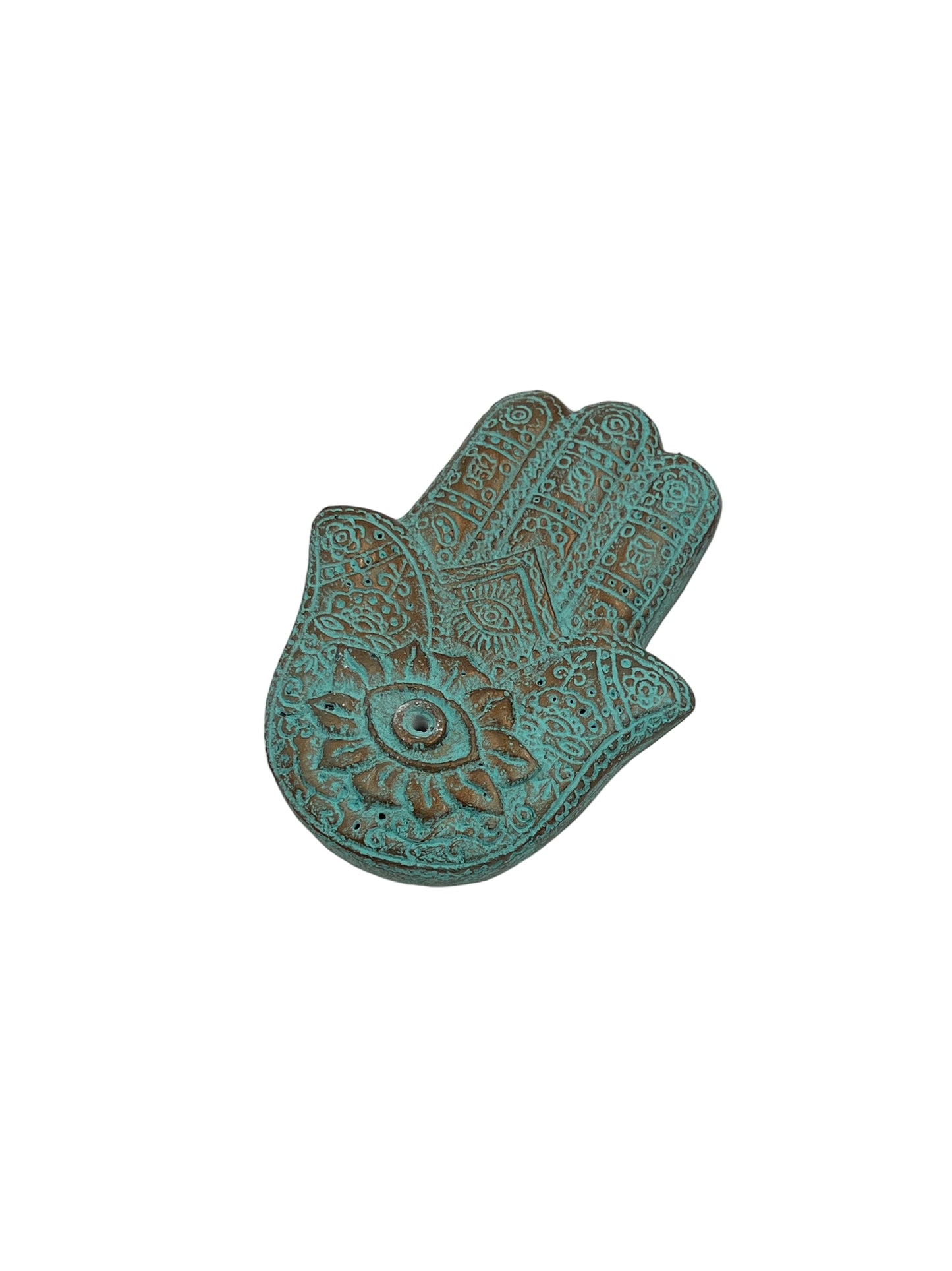 Resin Hamsa Incense Burner