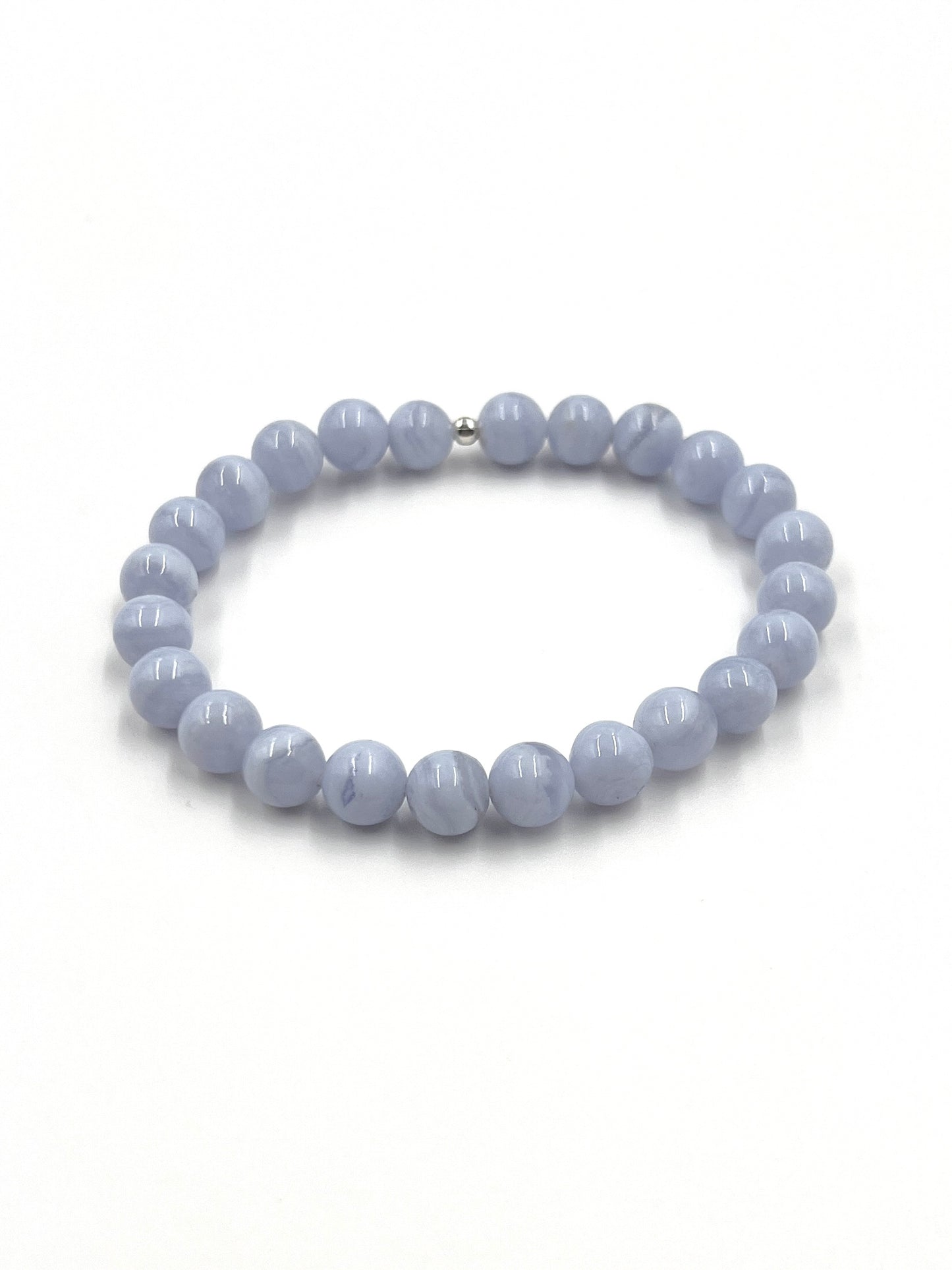 Blue Lace Agate Beaded Bracelets