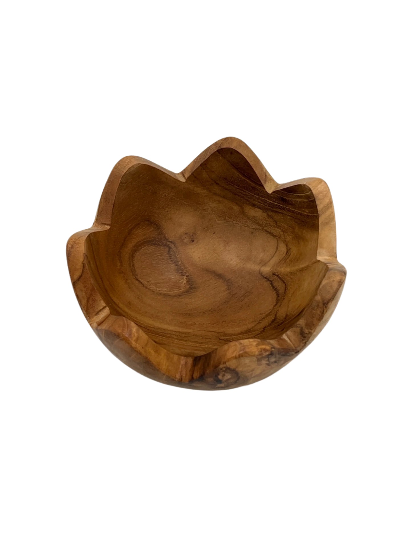 Teak Flower Bowl