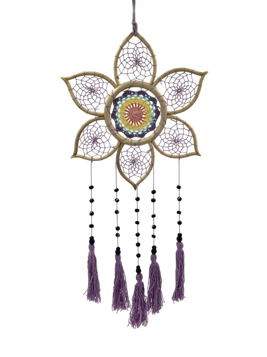 Purple Lotus Dream Catcher