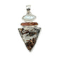 Silver Astrophyllite & Gemstone Pendants