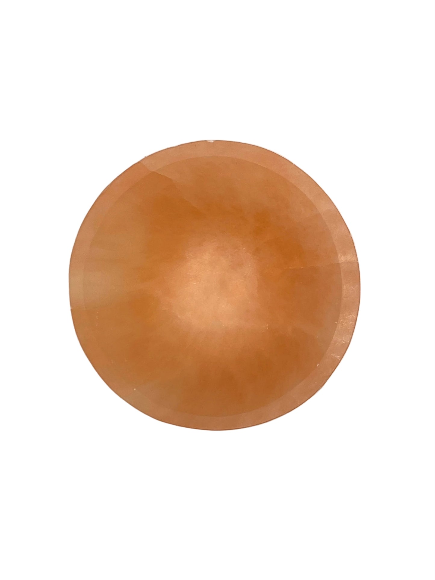 Peach Selenite Crystal Charging Cleaning Bowl