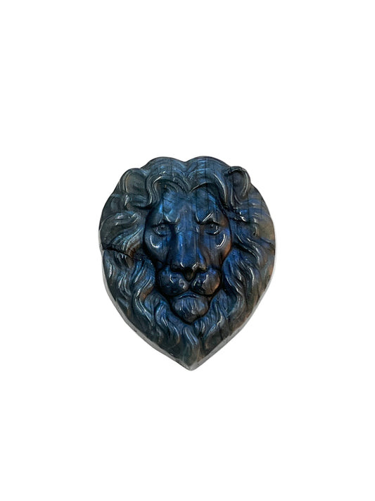 Labradorite Lion Carving