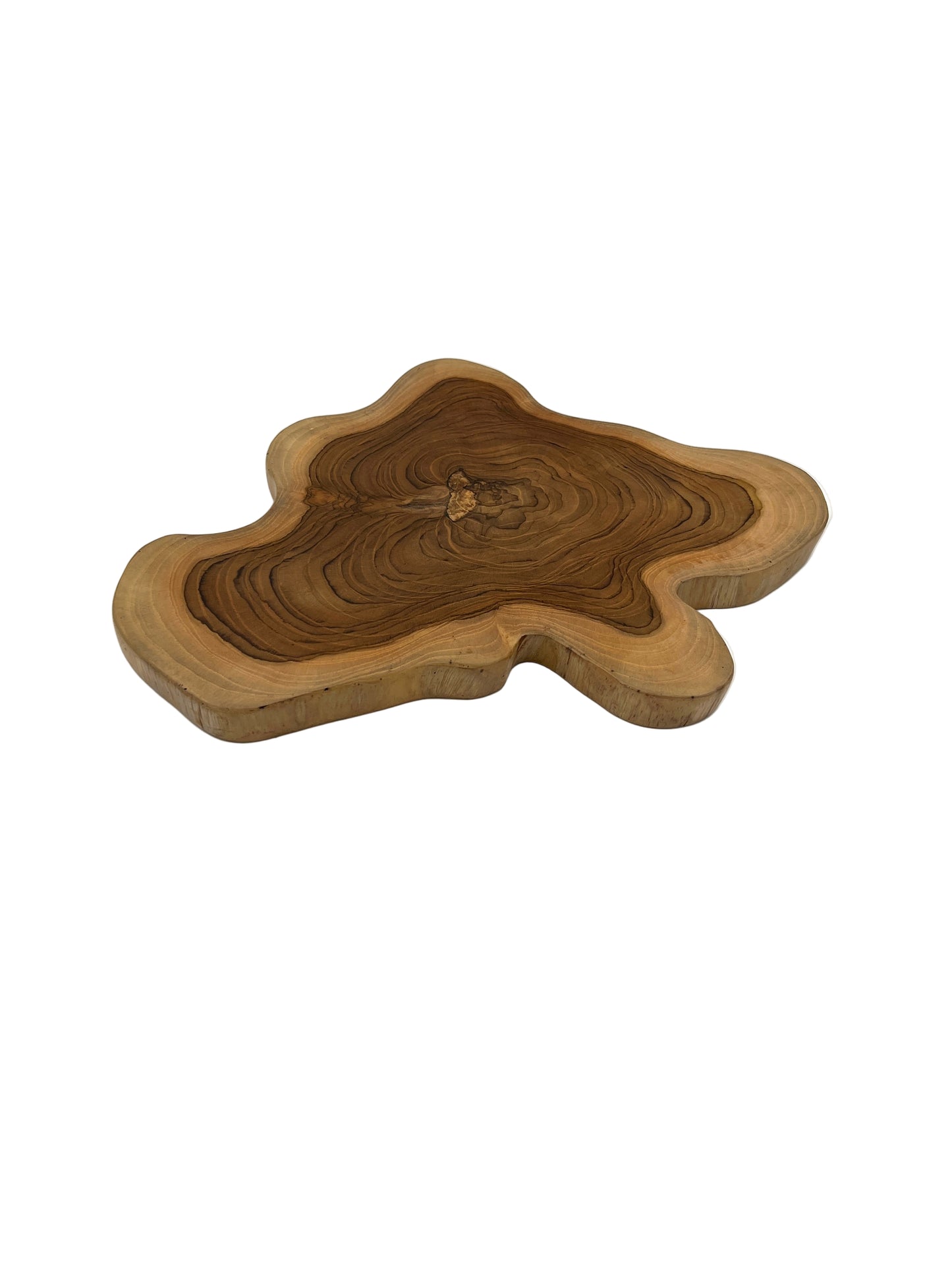 Teak Freeform Plate