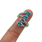 Multi Sky Blue Topaz Wrap Ring