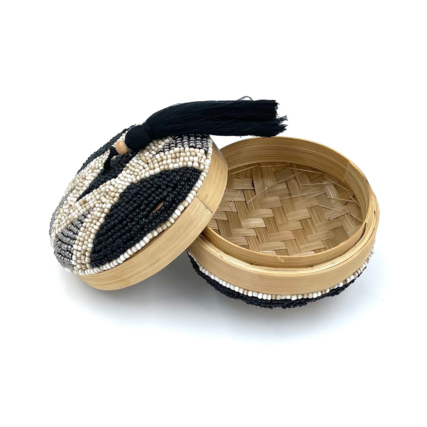 Bali Beaded Round Boxes