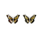 Amber Butterfly Studs