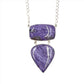 Sterling Silver Charoite Necklaces