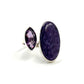 Sterling Silver Amethyst & Charoite Rings