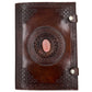 Camel Leather Gemstone Journal | Mandala | 10" x 7" x 1/2"