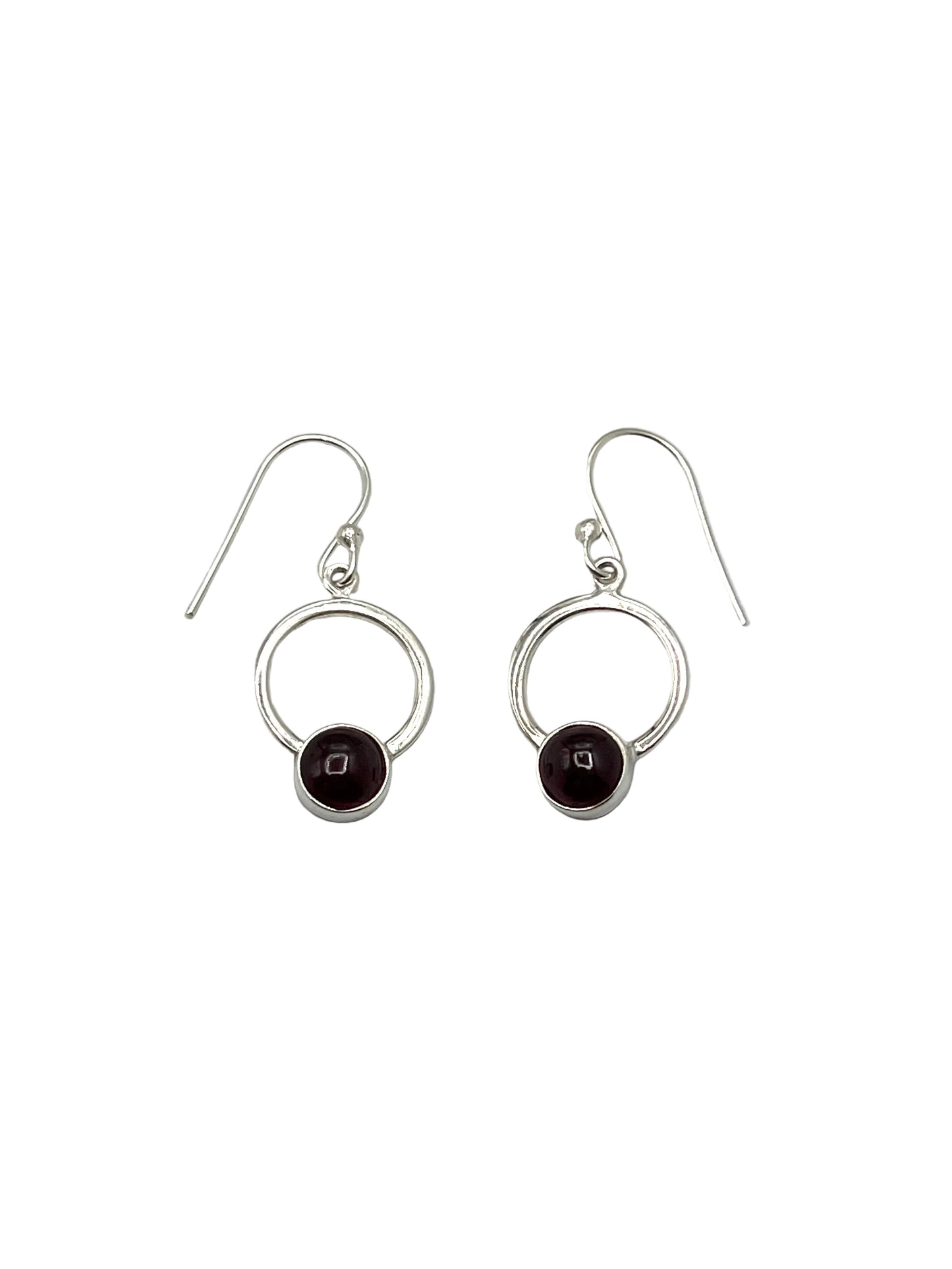 Cicle Gemstone Earrings