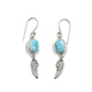 Sterling Silver Larimar Earrings