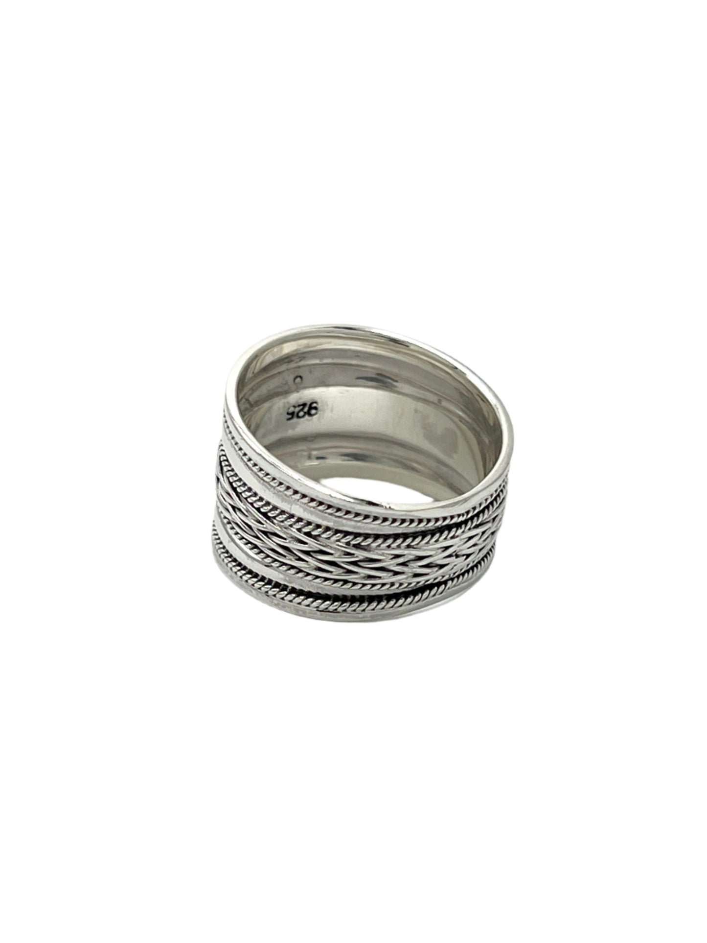 Sterling Silver Double Braided Ring