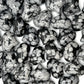 Snowflake Obsidian Puffy Hearts