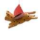 Mini Flying Kitty Spirit Chaser Tan & Black Polka Dot