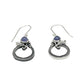 Sterling Silver Tanzanite Leaf Earrings