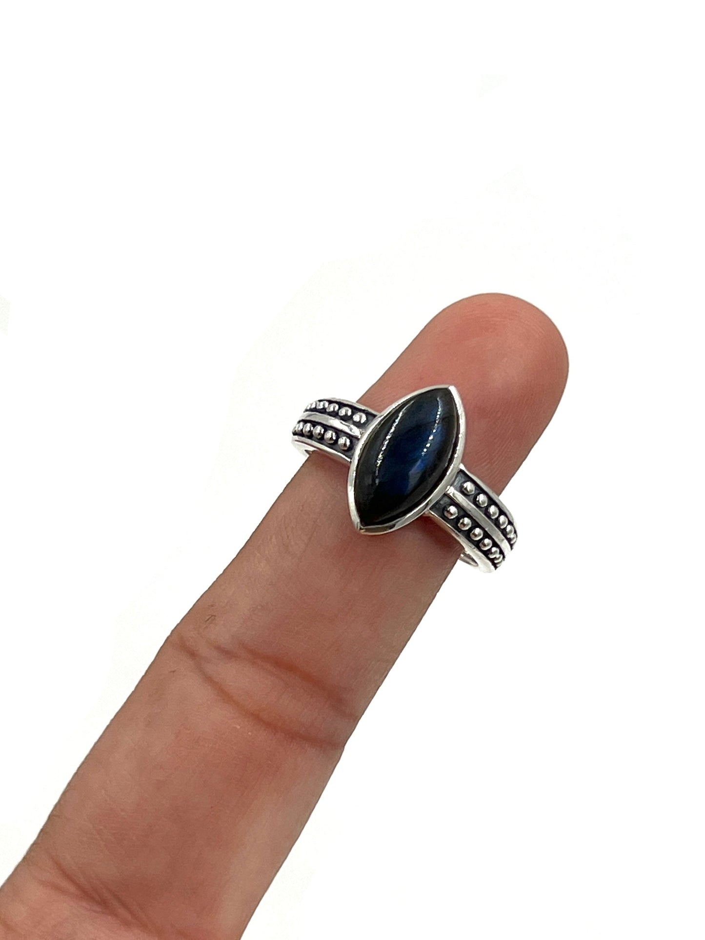 Marquise Labradorite Ring