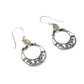 Sterling Silver Ethiopian Opal Circle Earrings