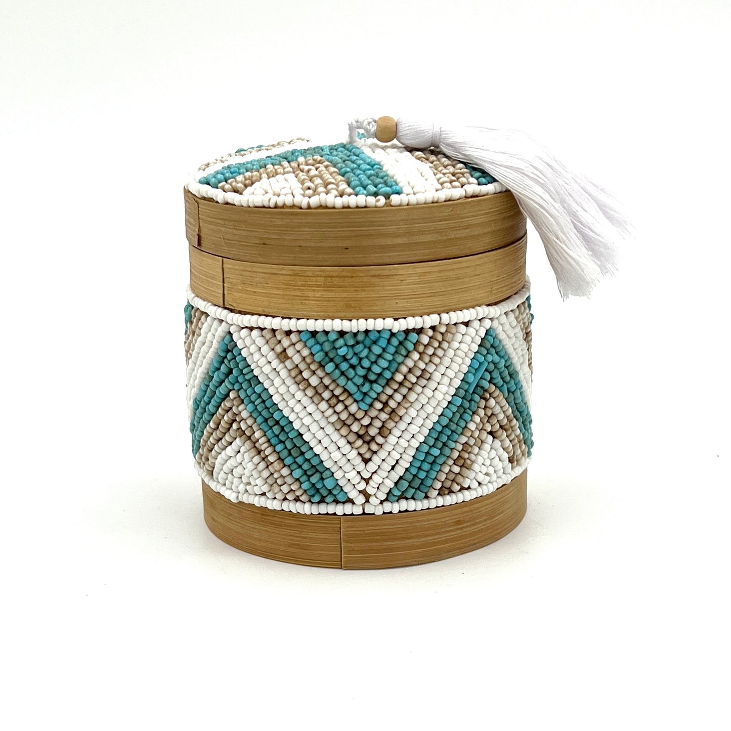 Bali Beaded Circle Boxes