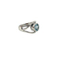 Wavy Blue Topaz Ring