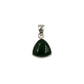 Silver Jade Trillion Pendants