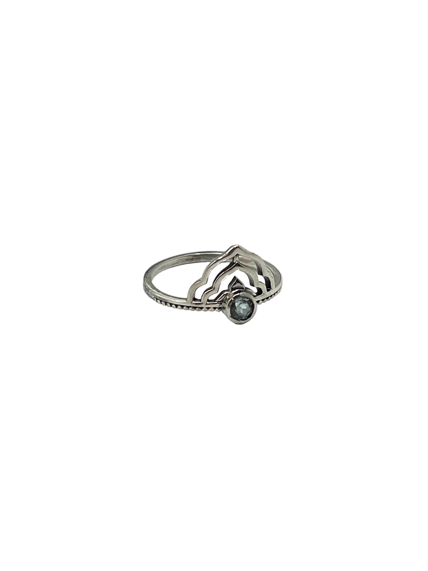 Lotus Crown Gemstone Rings