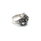 Oxidized Silver Onyx Barong Ring