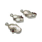Sterling Silver Pearl & Garnet Pendants
