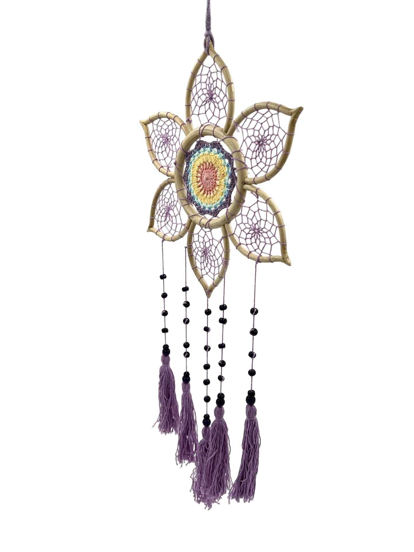 Purple Lotus Dream Catcher