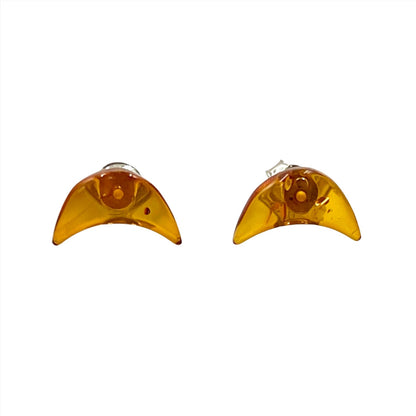 Amber Moon Studs