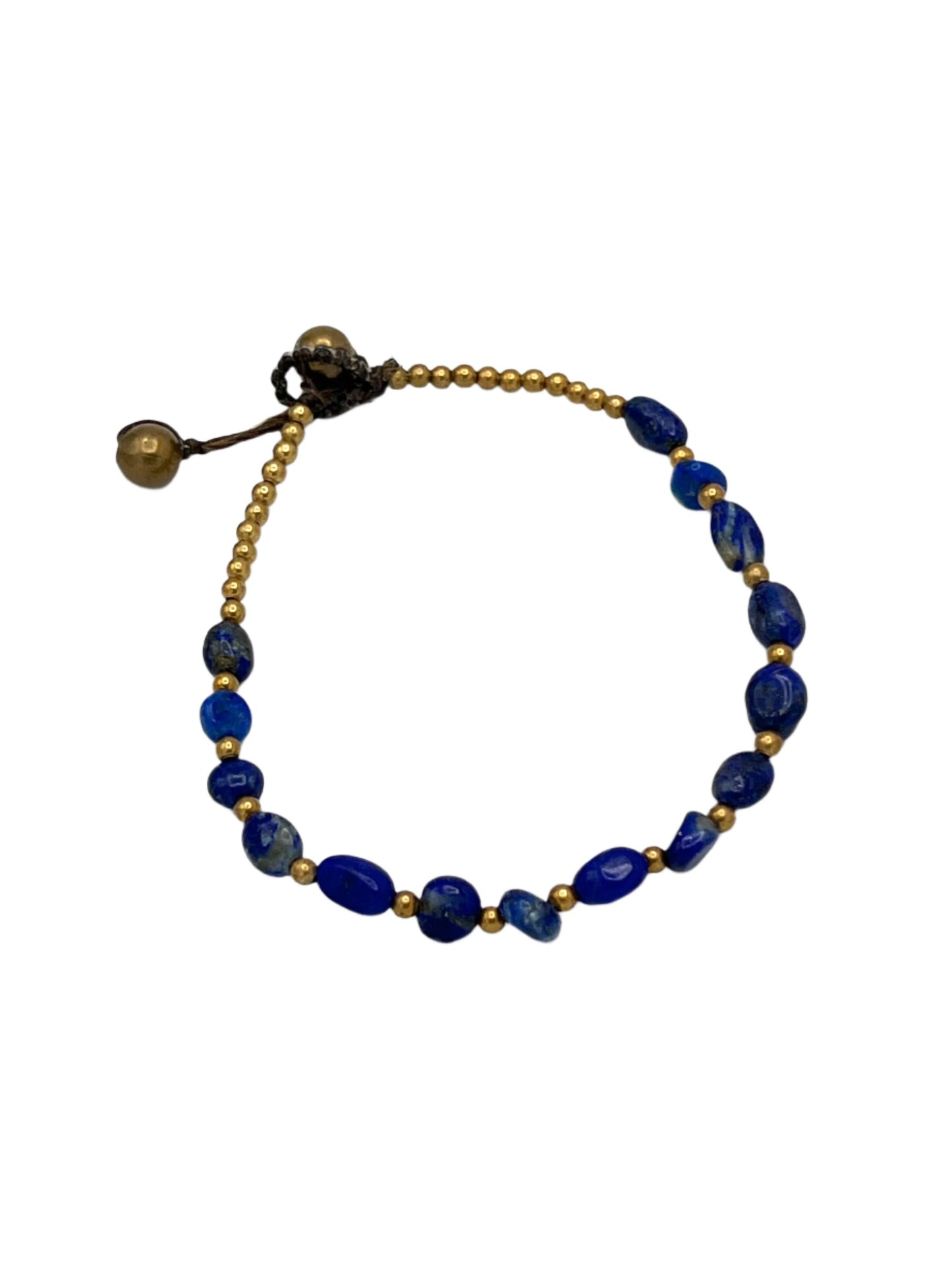 Freeform Gemstone Brass Bracelets