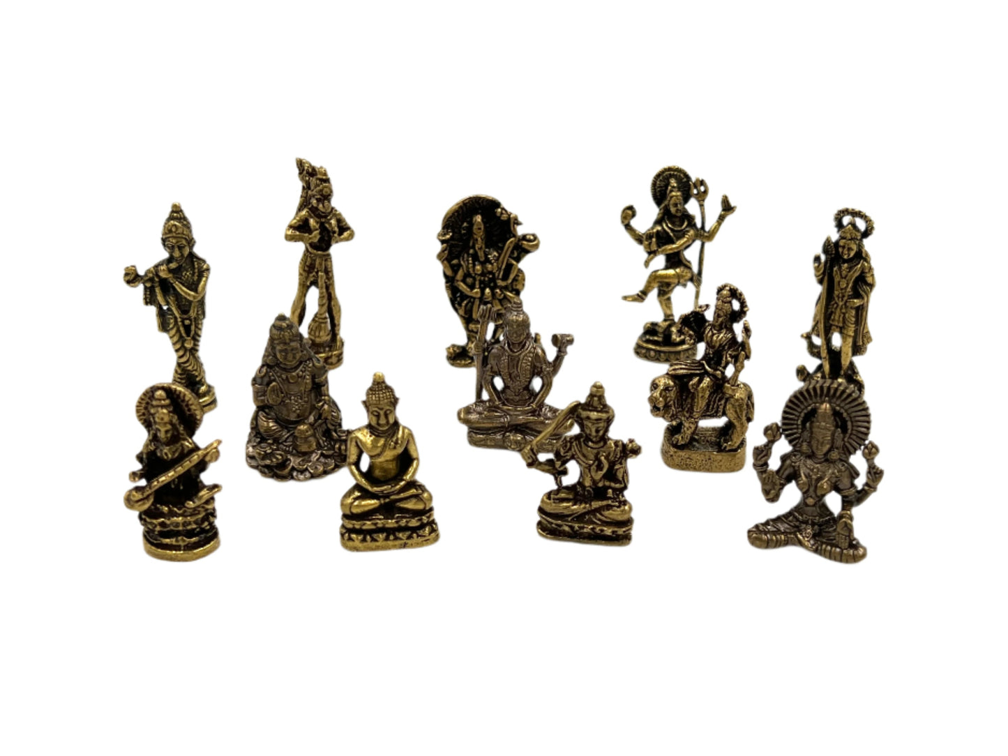 Mini Deity Brass Statues