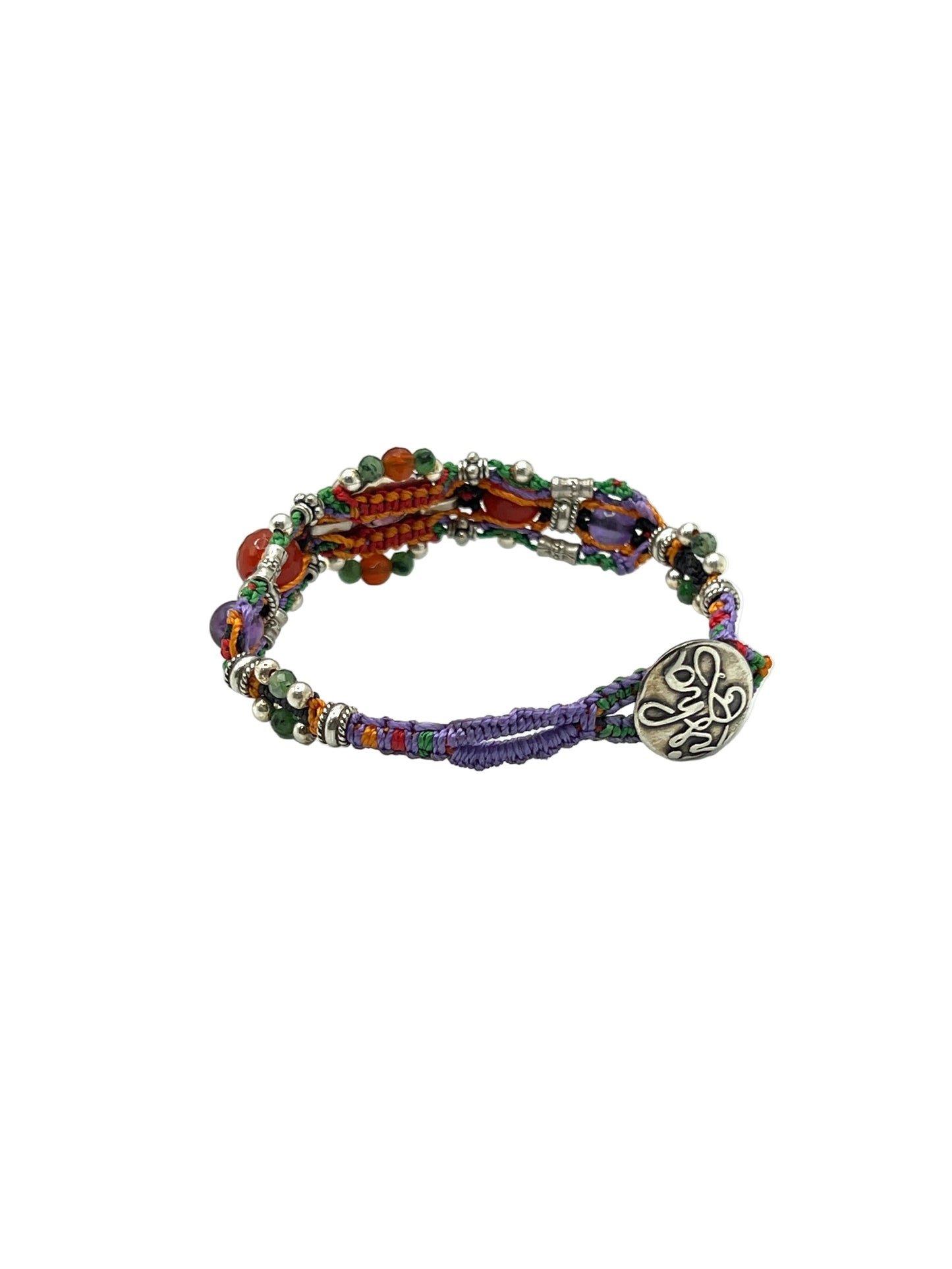 Macrame Amethyst Bracelet