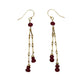 Sapphire & Ruby Gold Filled Earrings