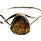 Sterling Silver Twist Amber Bracelets