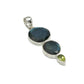 Silver Labradorite Faceted Pendants