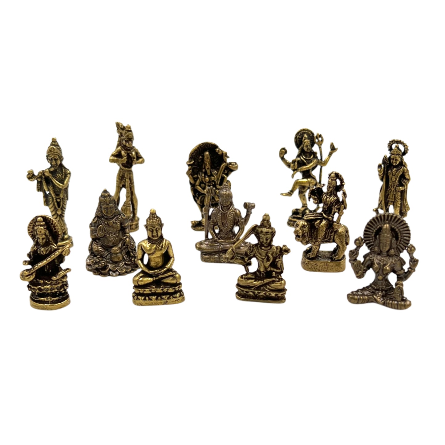 Mini Deity Brass Statues